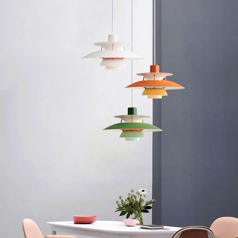 Aria Suspension Macaron avec Abat-Jour, 15 Coloris