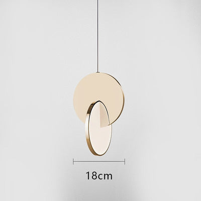 Arisha Luminaires Suspension  Minimaliste Métal Or/Argent Salon