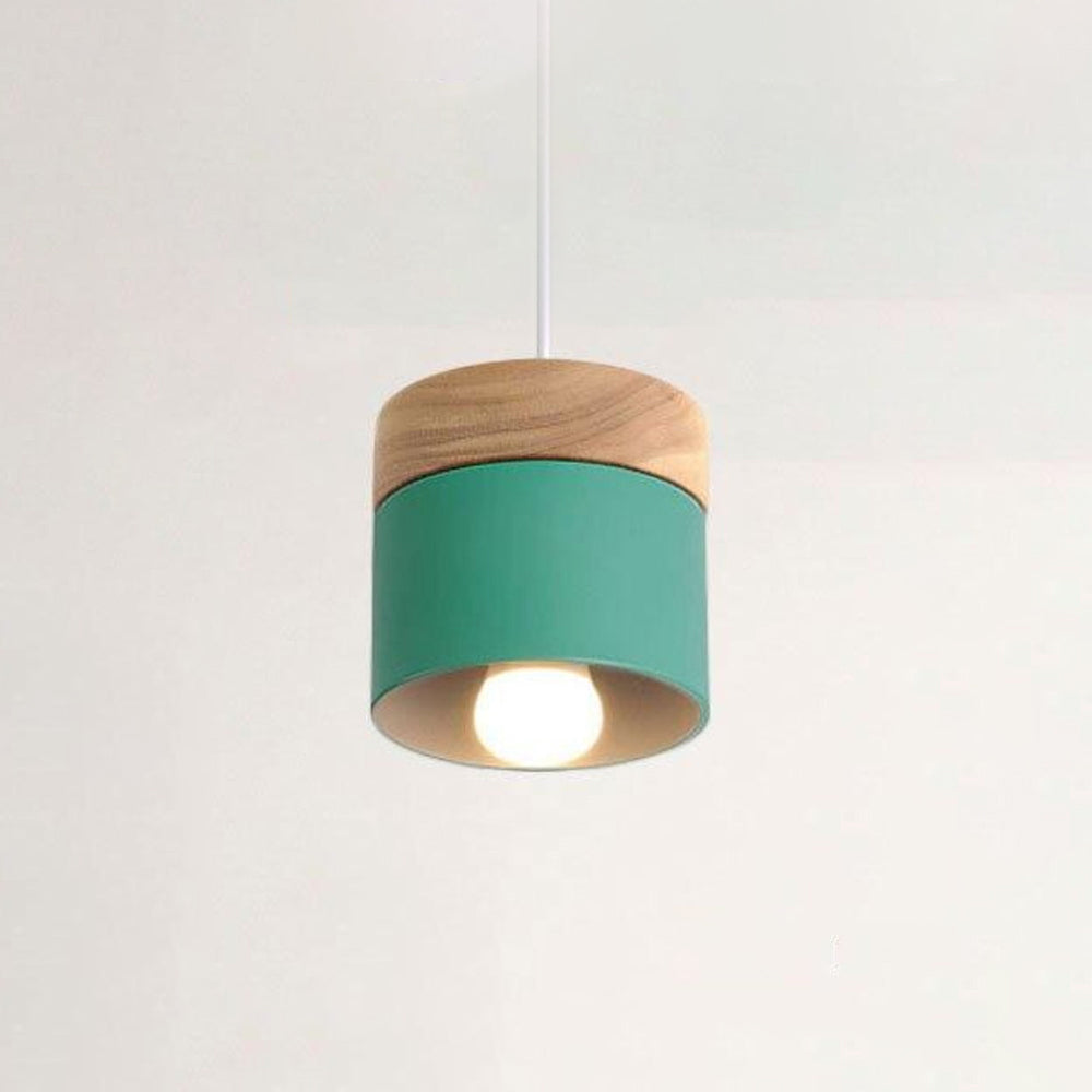 Valentina Suspension LED Macaron Nordique Métal/Bois Chambre
