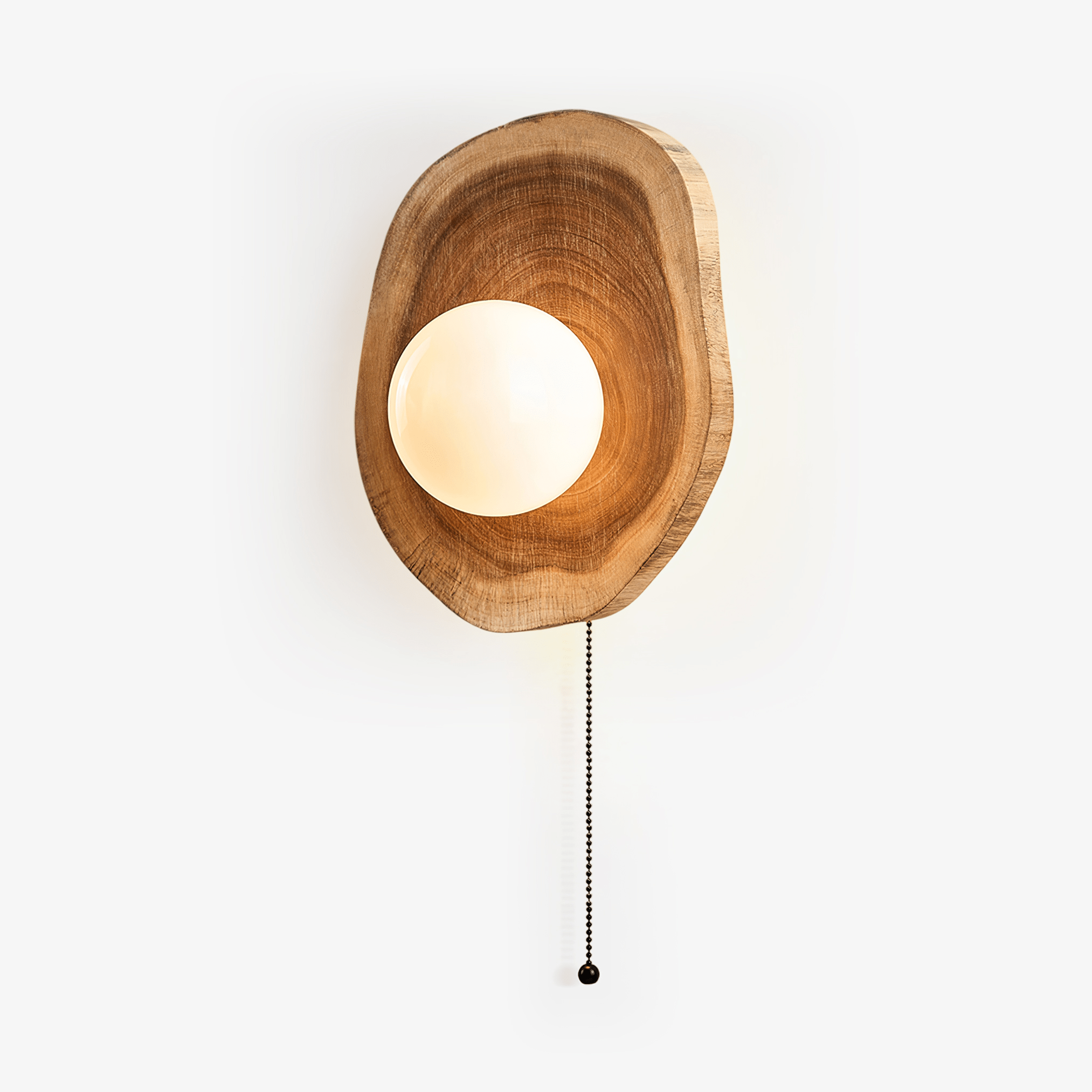 Ligna Moderne Minimaliste Verre Bois Applique Murale Lampe