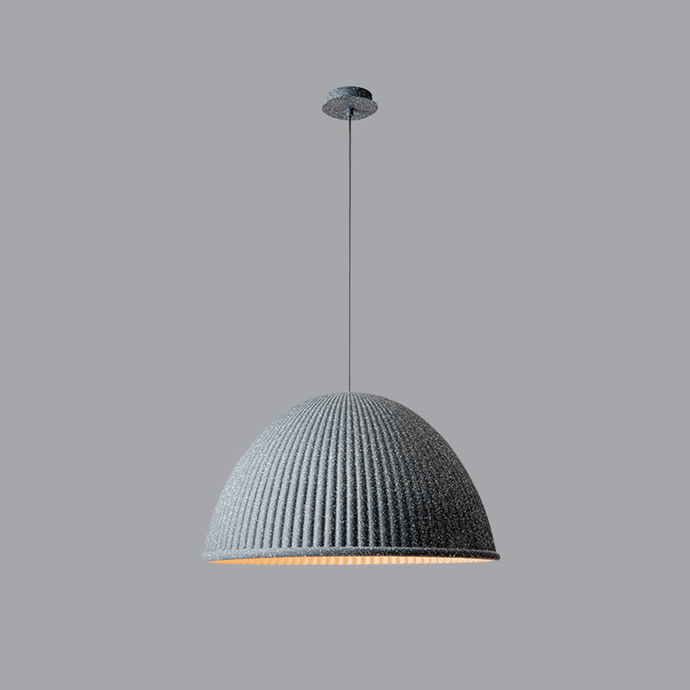 Valentina Suspension Dôme Moderne, Résine, Blanc/Noir/Gris, Librairie/Chambre à Coucher