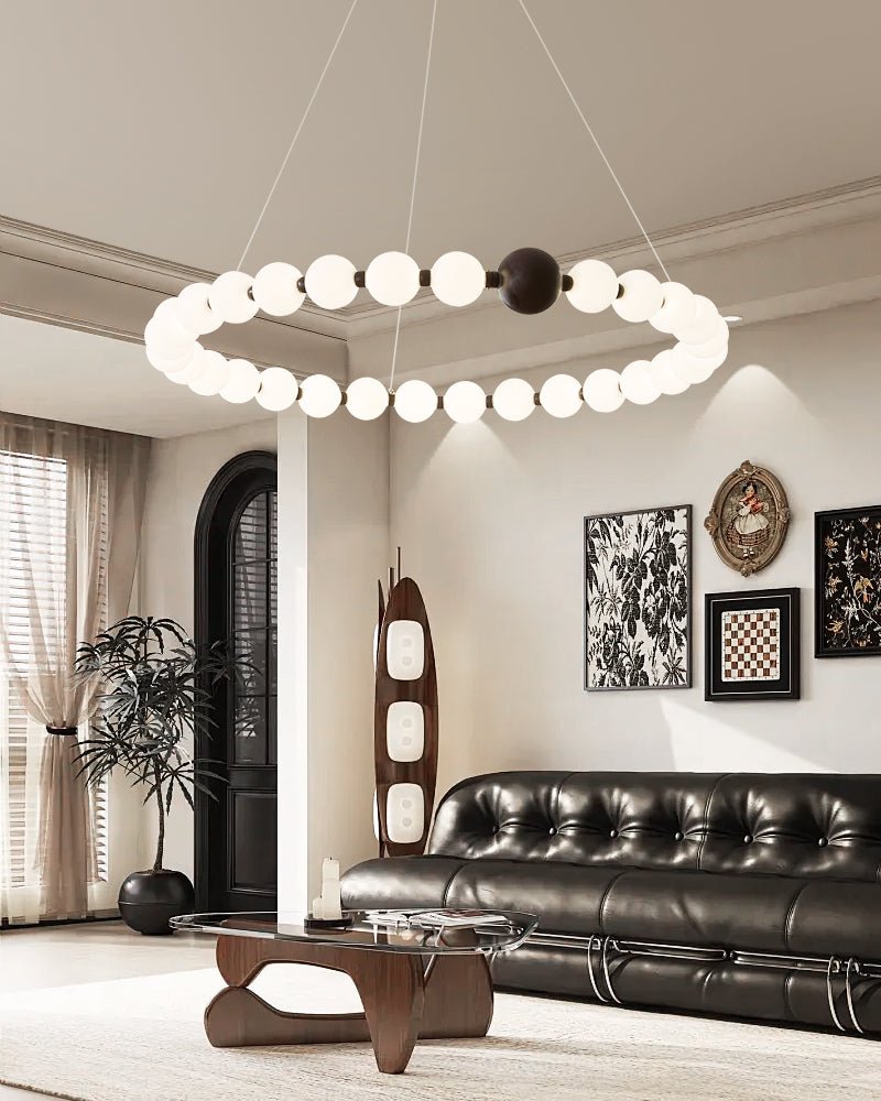 Shine Lustre Moderne Anneau de Perles Célestes