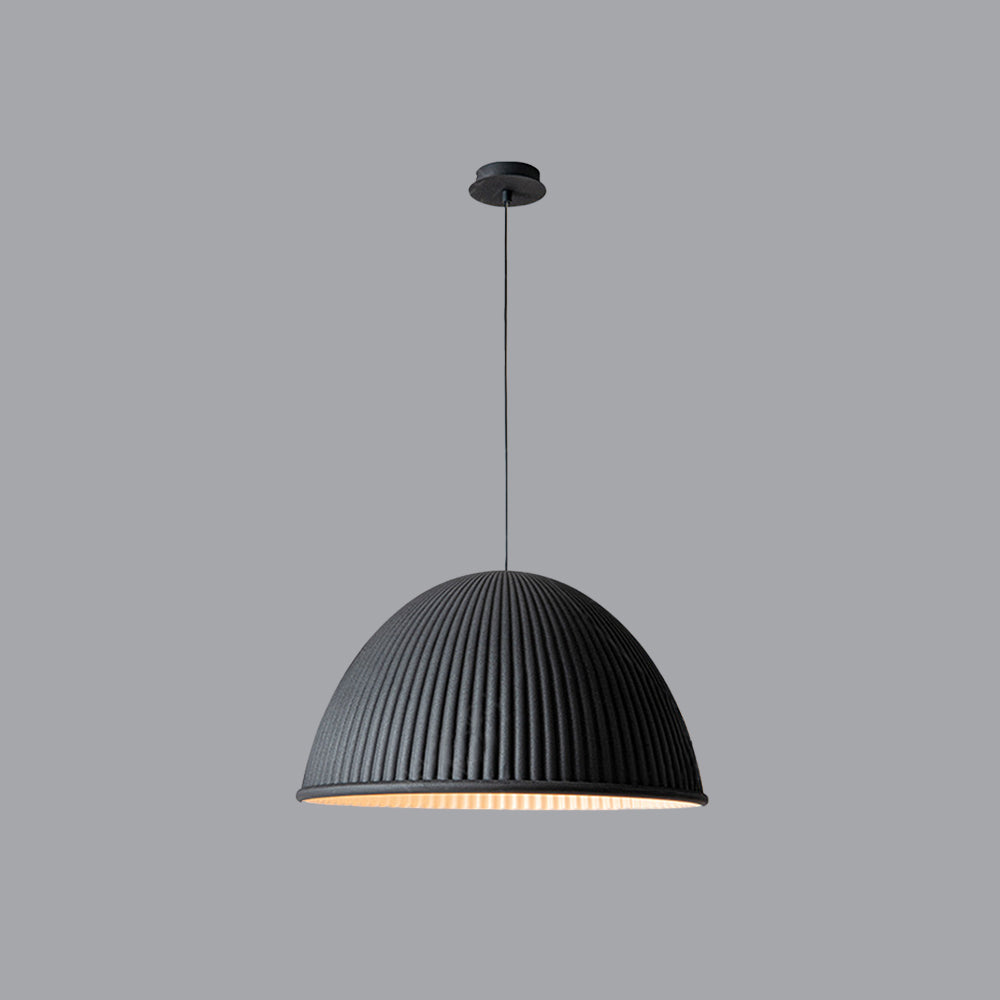 Valentina Suspension Dôme Moderne, Résine, Blanc/Noir/Gris, Librairie/Chambre à Coucher