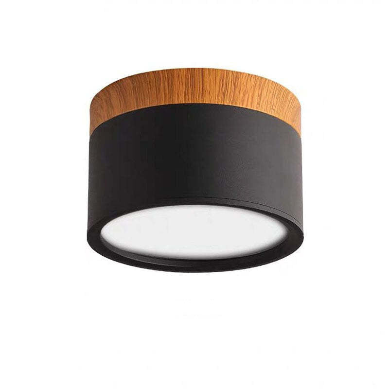 Aria Petit Plafonnier Led Multicolor Bois Nordique, Couloir