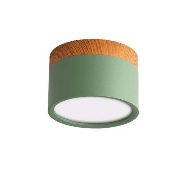 Aria Petit Plafonnier Led Multicolor Bois Nordique, Couloir