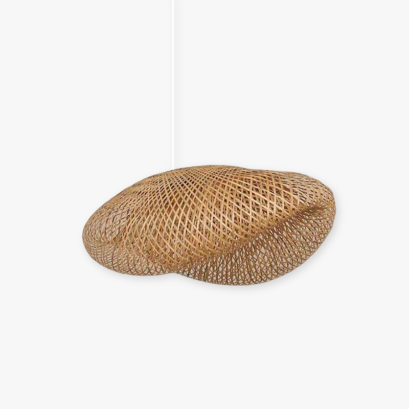 Ritta Suspension Nuage Bohème, Bambou, Bois, Salon