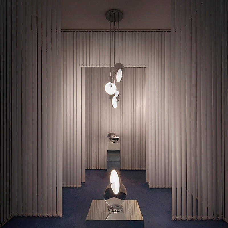 Arisha Luminaires Suspension  Minimaliste Métal Or/Argent Salon