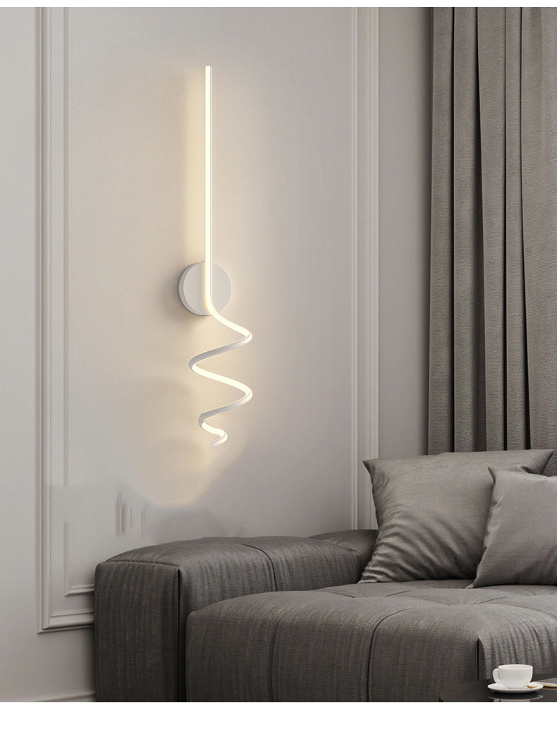 Arisha Applique Murale LED Spirale Moderne Pour Chambre, Couloir, Salon
