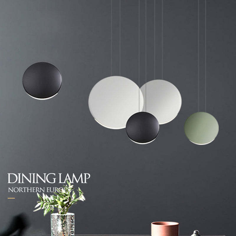 Valentina Suspension Ronde Simple, Métal/Résine, Noir/Vert/Brun/Gris/Blanc, Chambre à Coucher/Bureau
