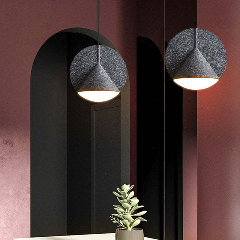 Valentina Suspension Dôme Moderne, Résine, Gris/Bleu/Jaune/Orange, Salon