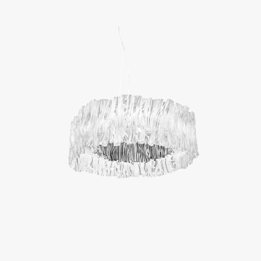 Kristy Suspension Anneau Simple, Acrylique/Acier, Or/Blanc Chambre