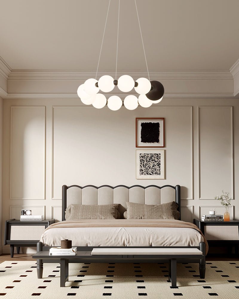 Shine Lustre Moderne Anneau de Perles Célestes