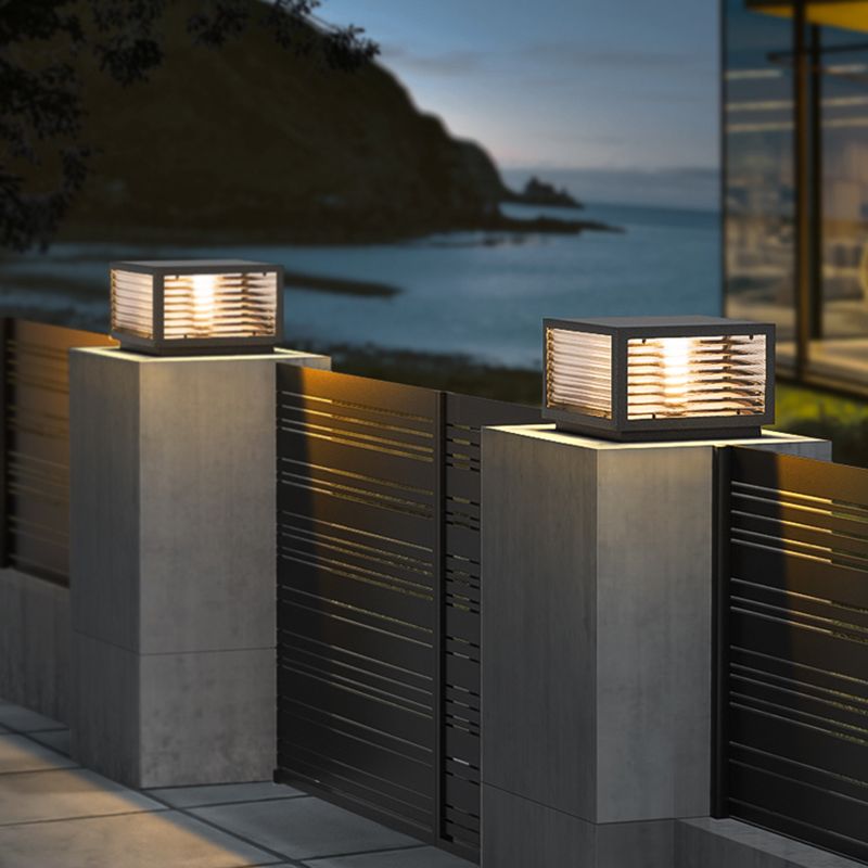 Ray Lampe de Poteau avec Rayures Horizontales