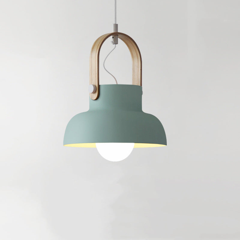 Valentina Vintage Suspension Noir/Orange Métal/Bois Chambre à coucher