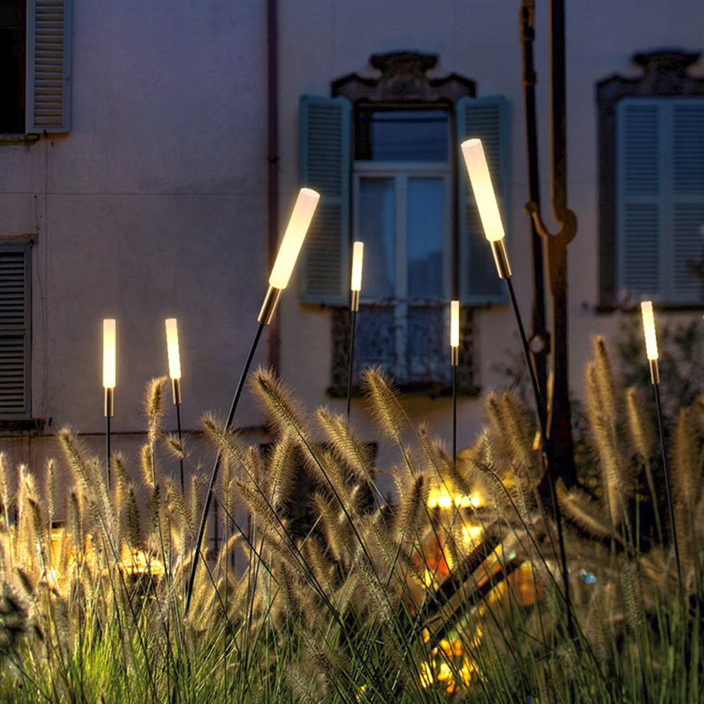 Ray Borne Extérieure Roseau Moderne  Noir Allée