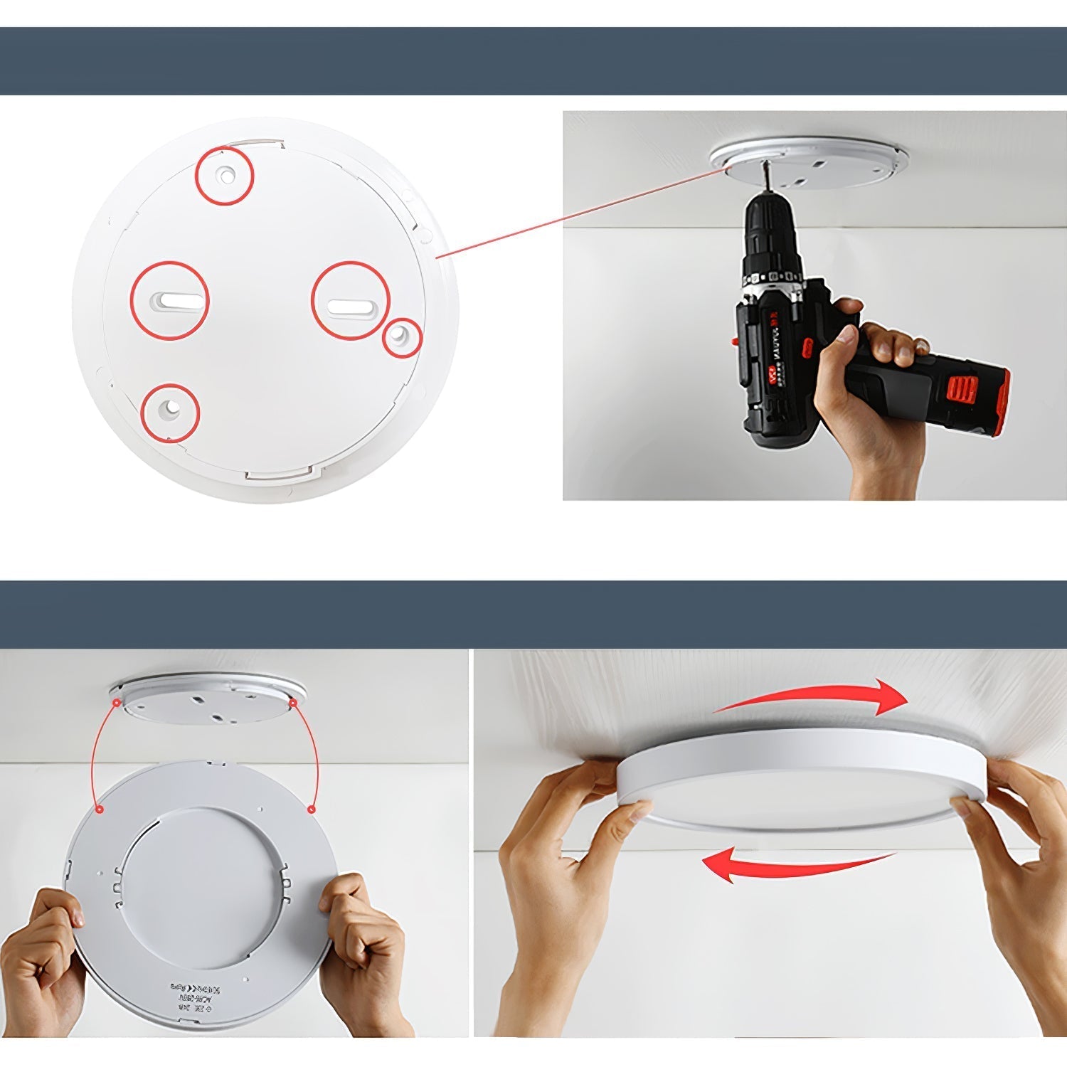 Acrylic Thinnest Round Ceiling Light - Blowlighting