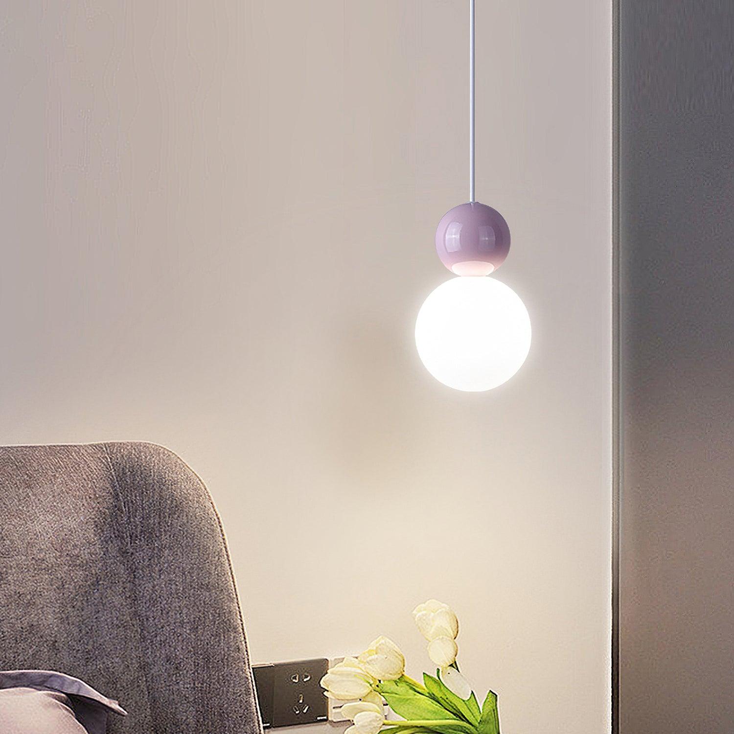 Acrylic Two Ball Pendant Light - Blowlighting
