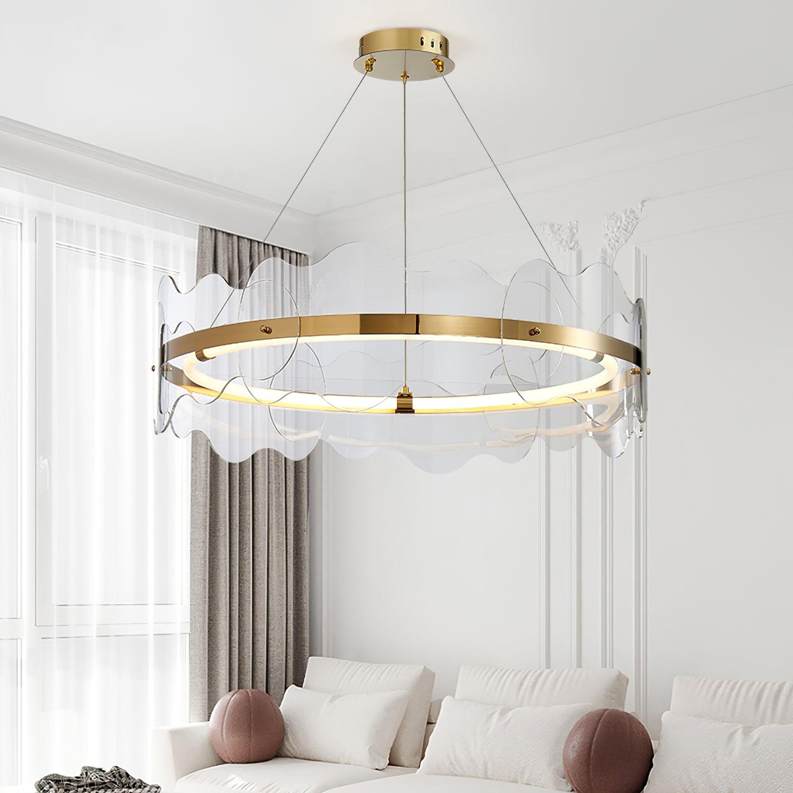 Acrylic Wave Chandelier - Blowlighting
