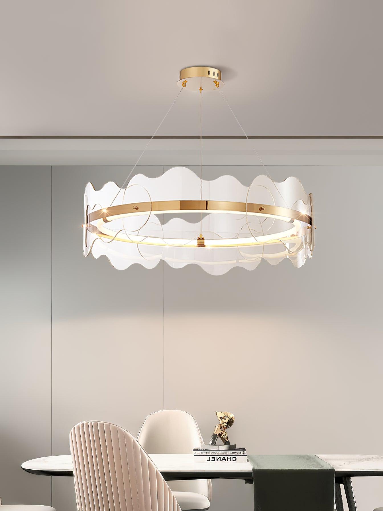 Acrylic Wave Chandelier - Blowlighting