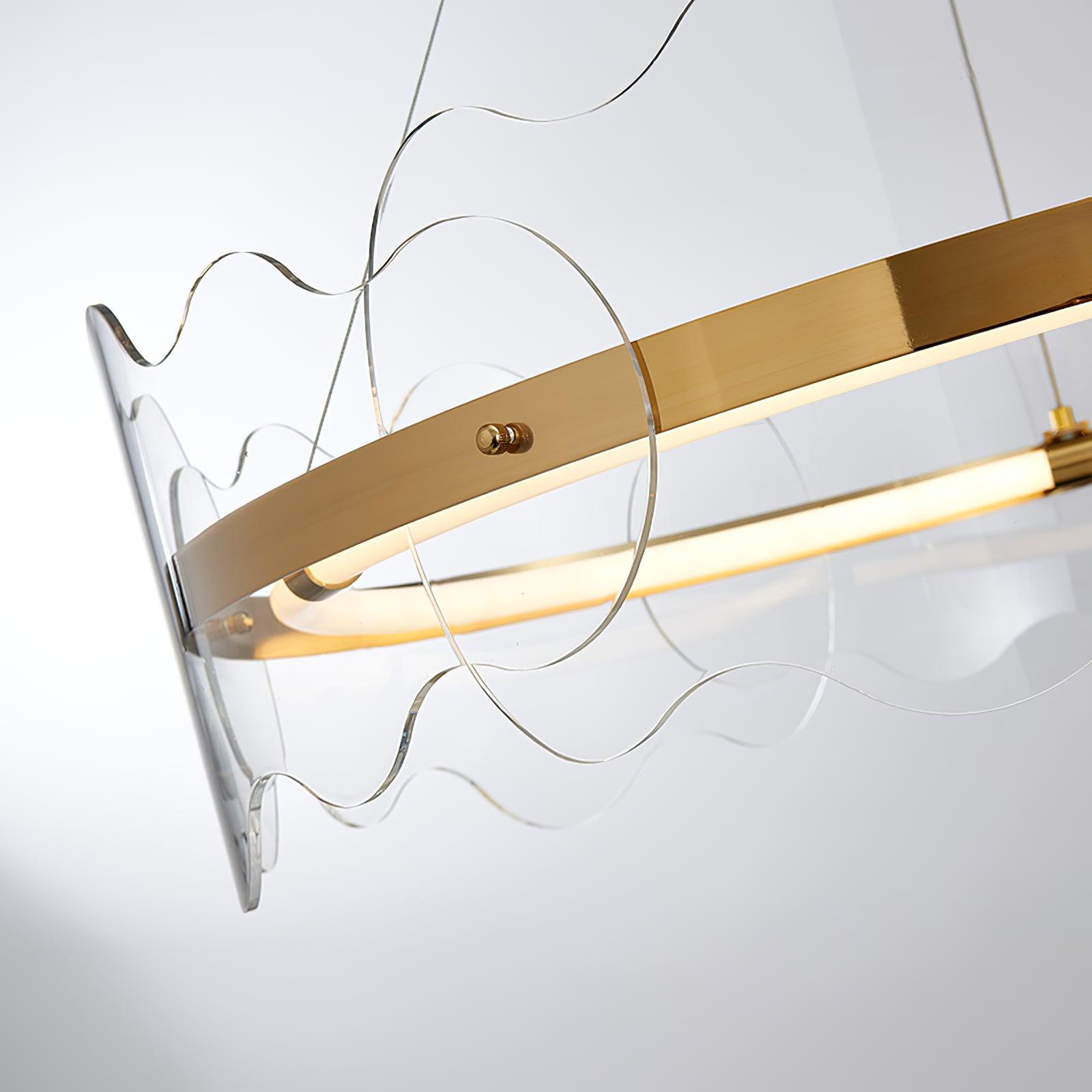 Acrylic Wave Chandelier - Blowlighting