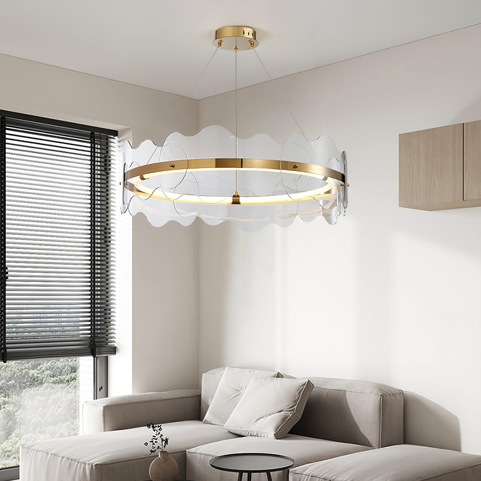 Acrylic Wave Chandelier - Blowlighting