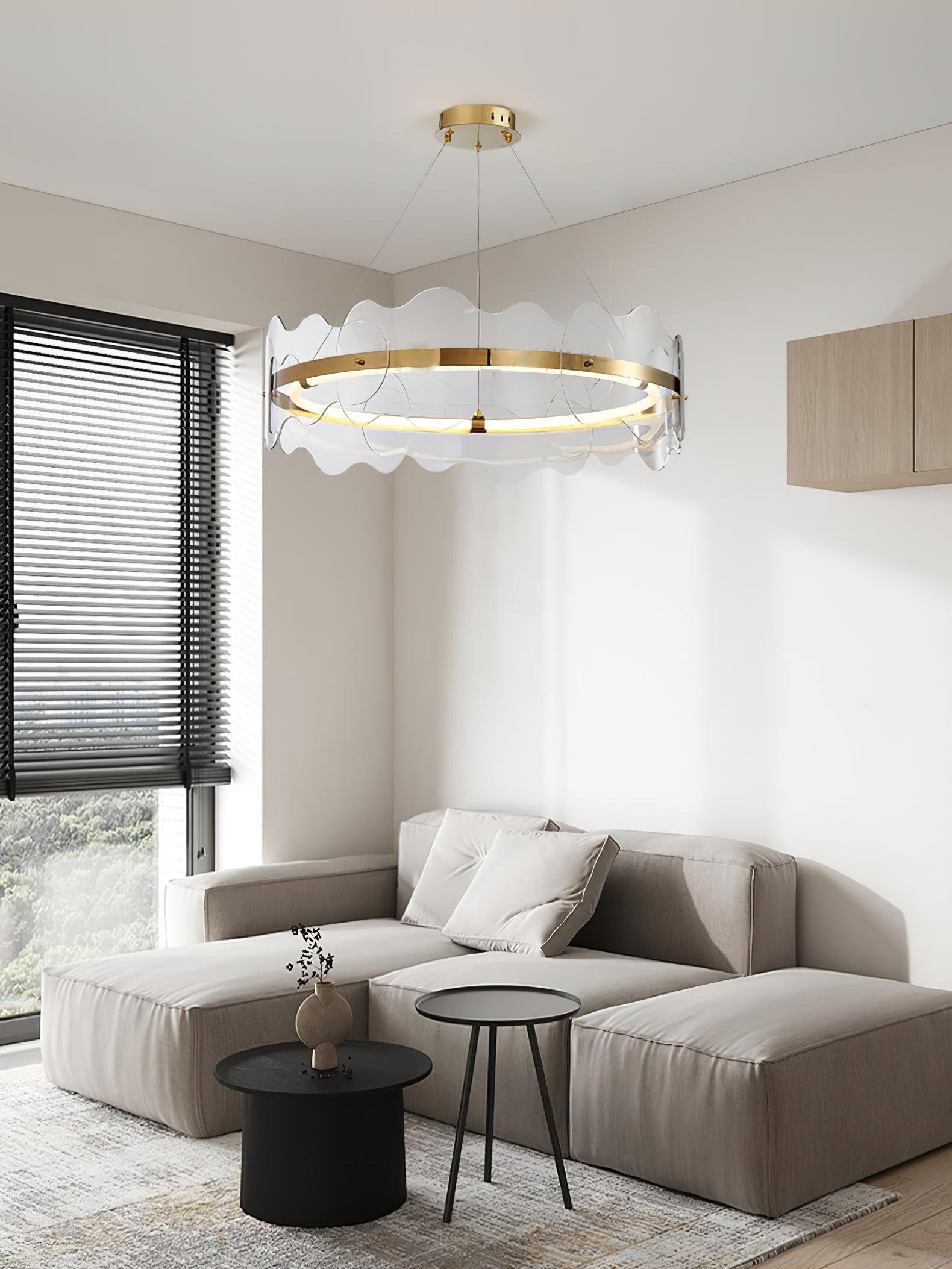 Acrylic Wave Chandelier - Blowlighting