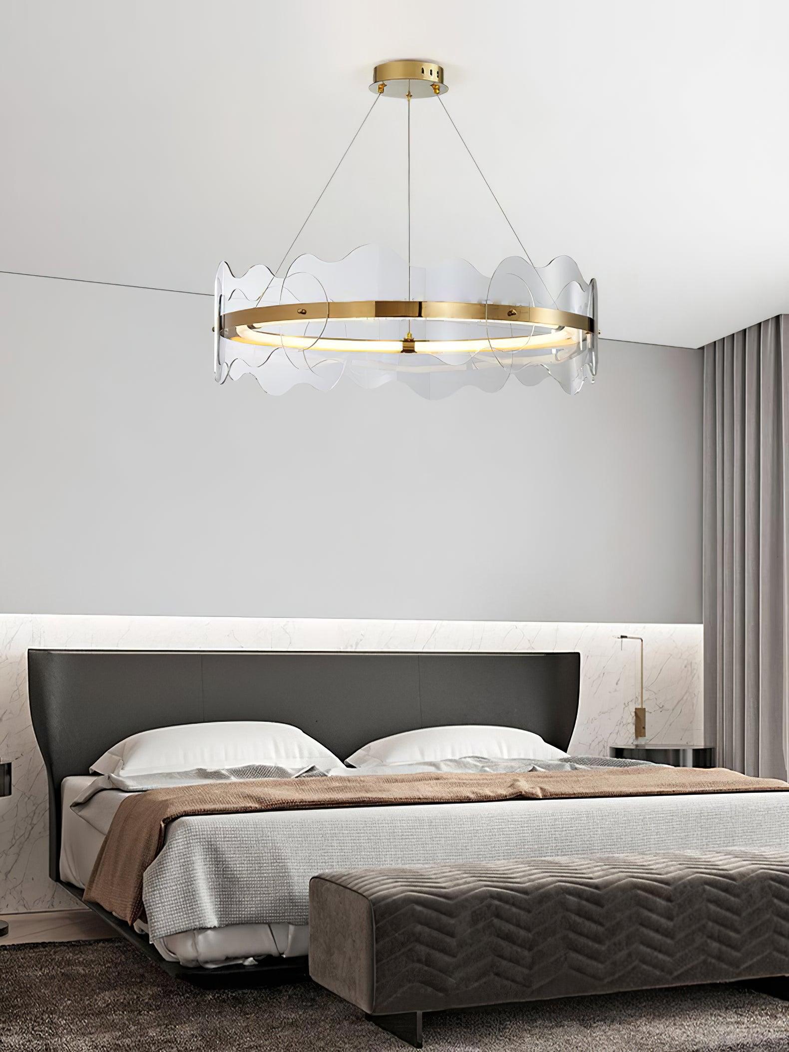 Acrylic Wave Chandelier - Blowlighting