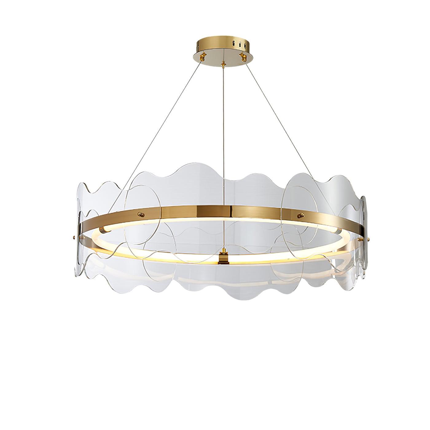 Acrylic Wave Chandelier - Blowlighting