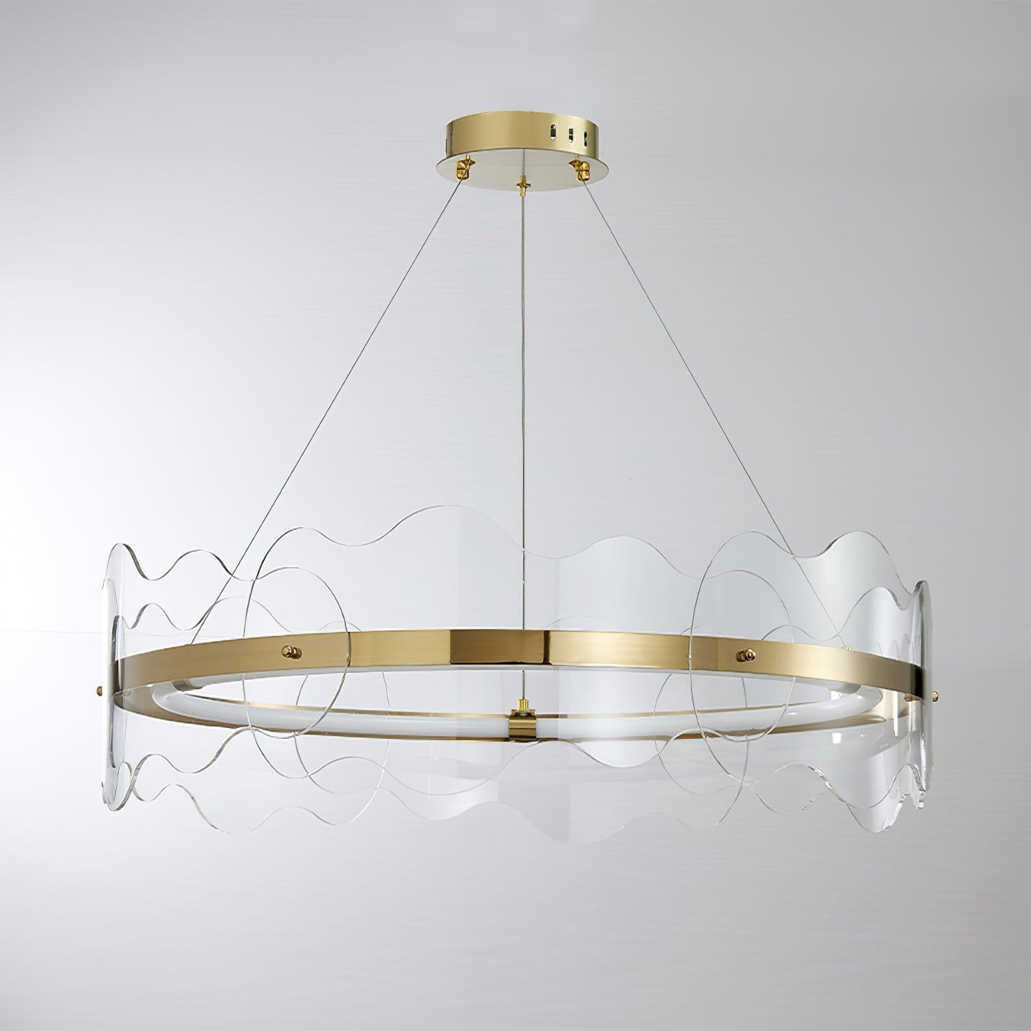 Acrylic Wave Chandelier - Blowlighting