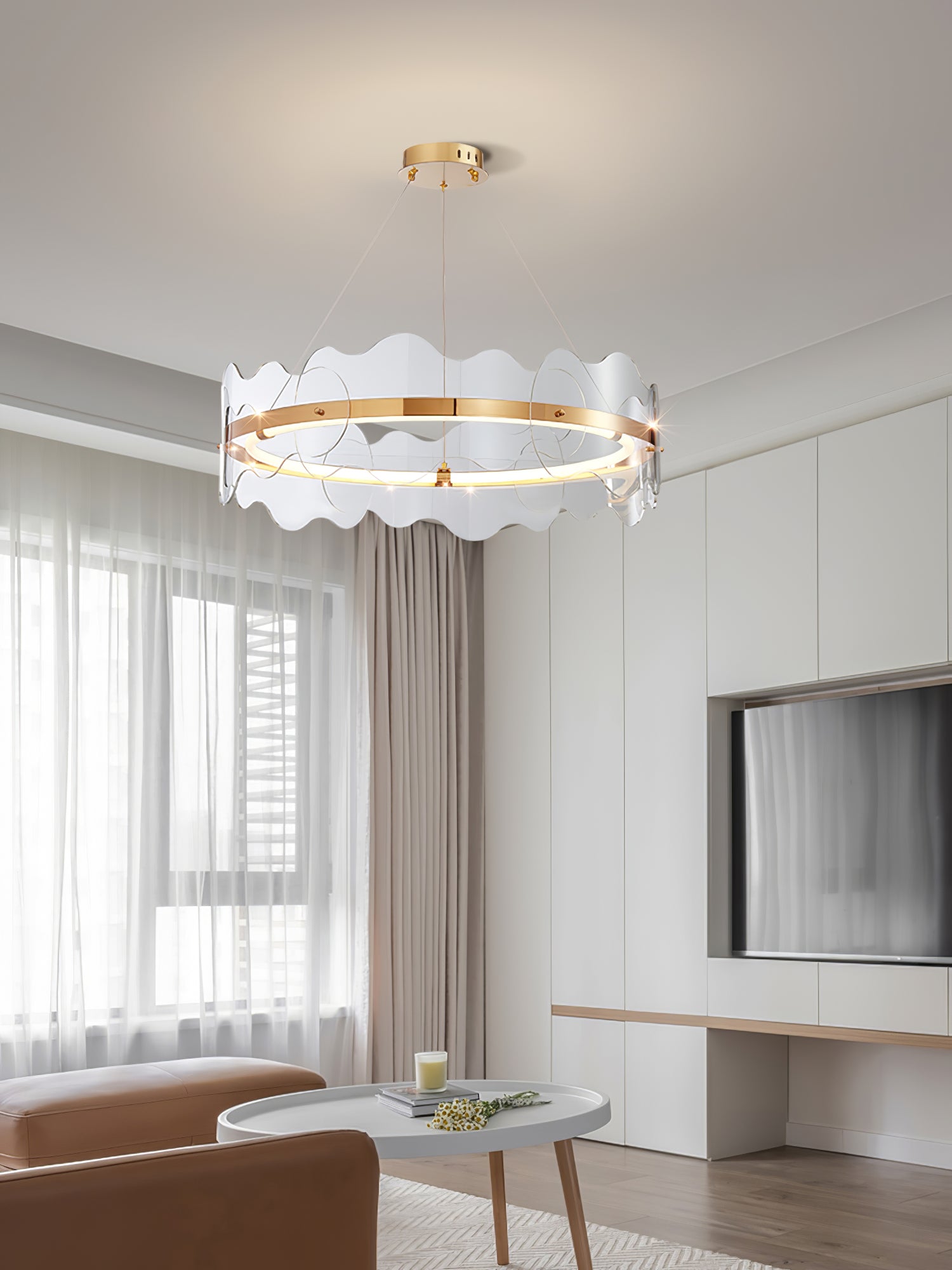 Acrylic Wave Chandelier - Blowlighting