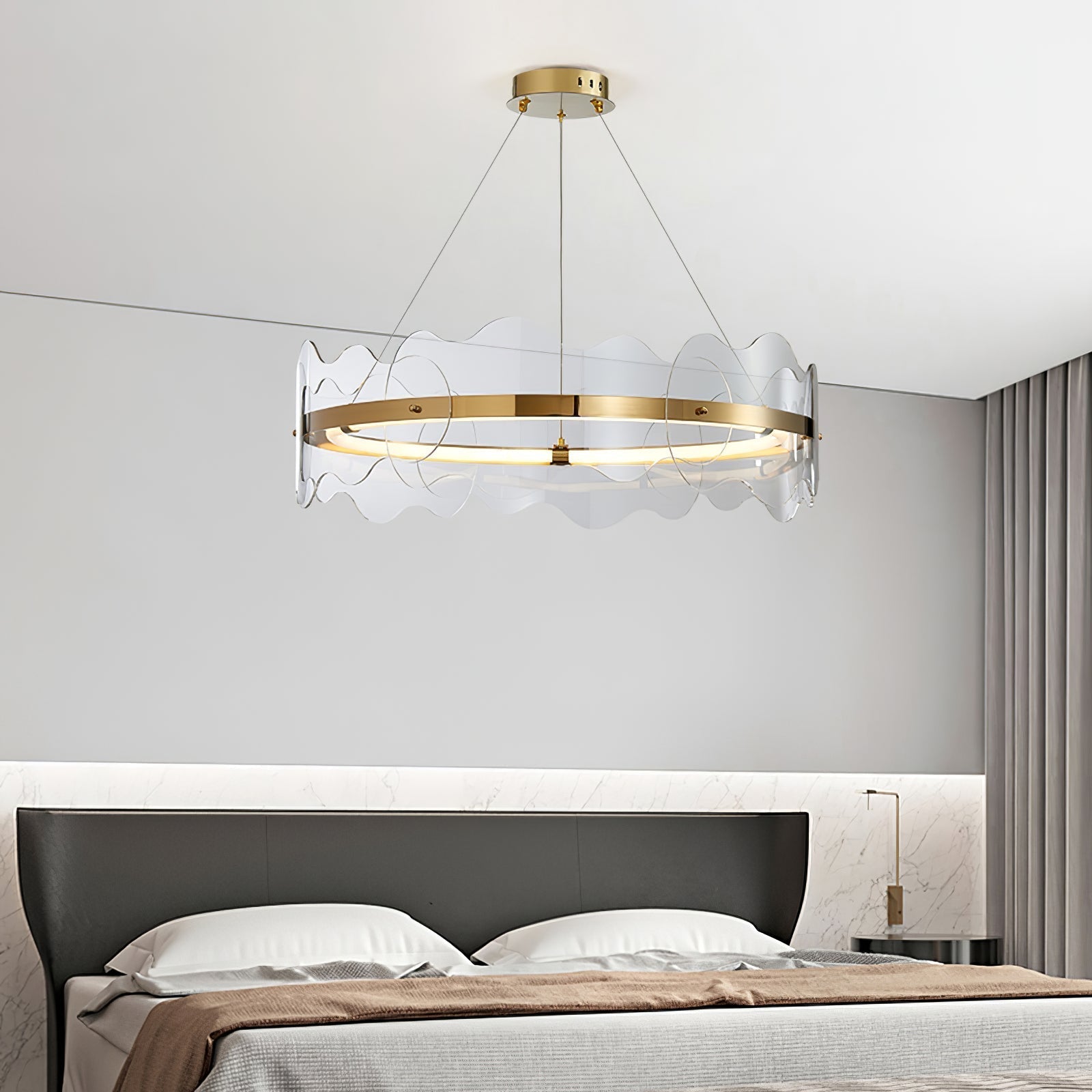 Acrylic Wave Chandelier - Blowlighting