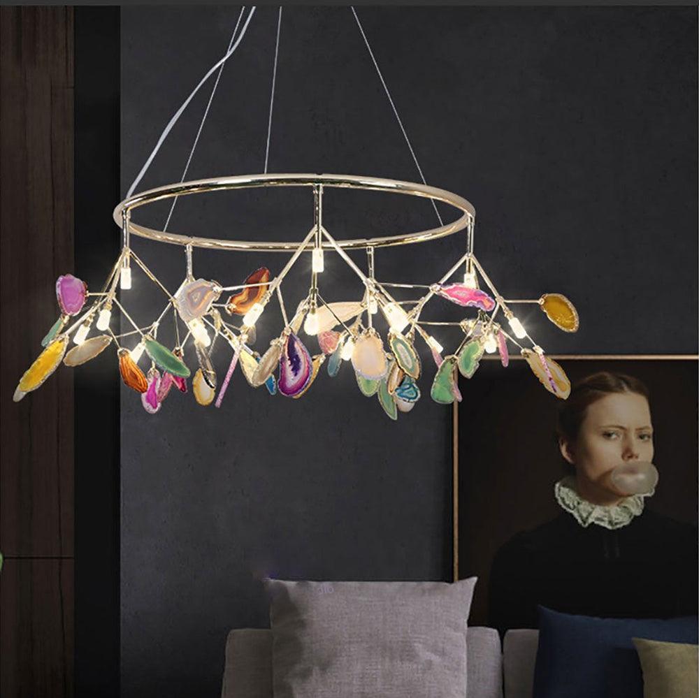 Agate Flake Chandelier - Blowlighting