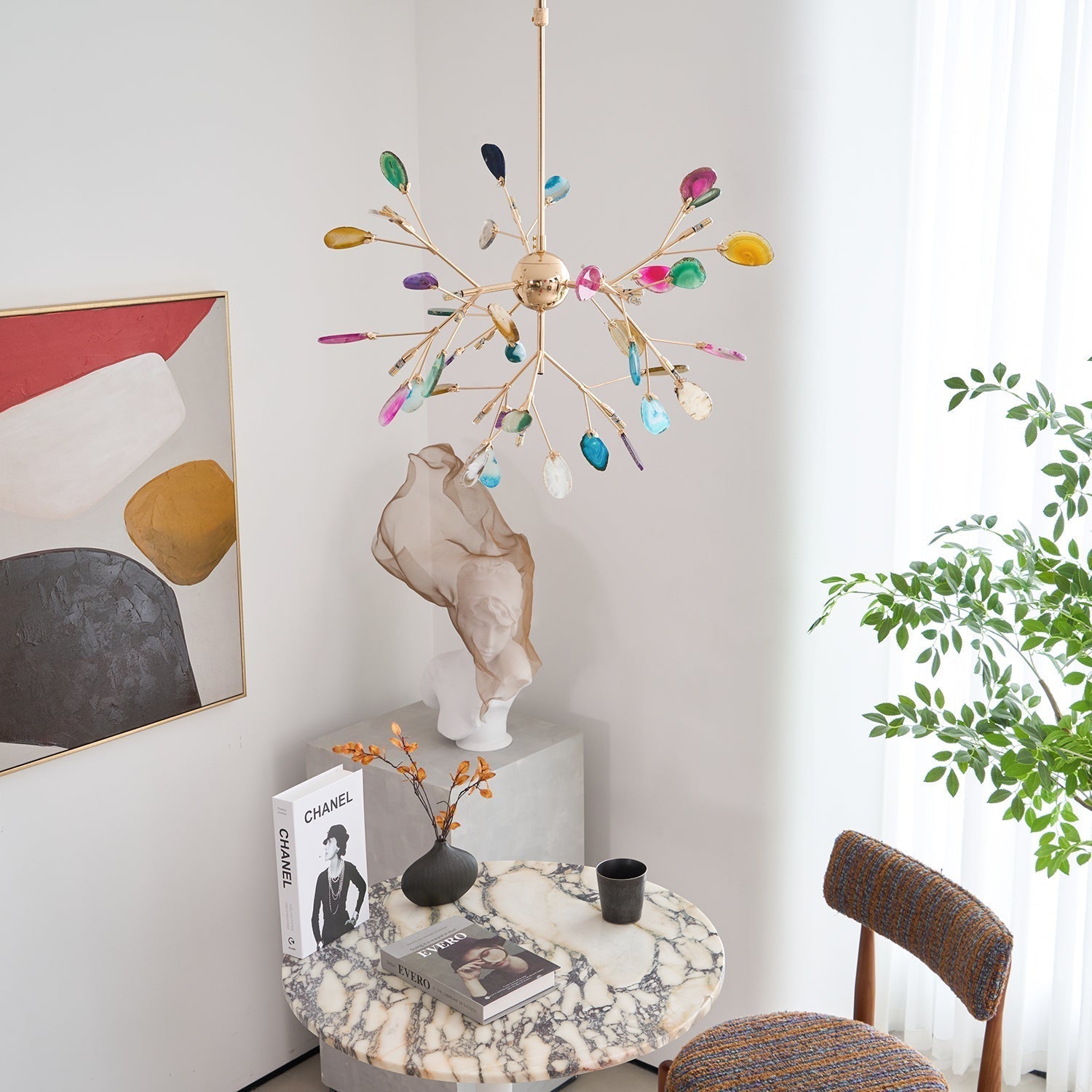Agate Flake Chandelier - Blowlighting