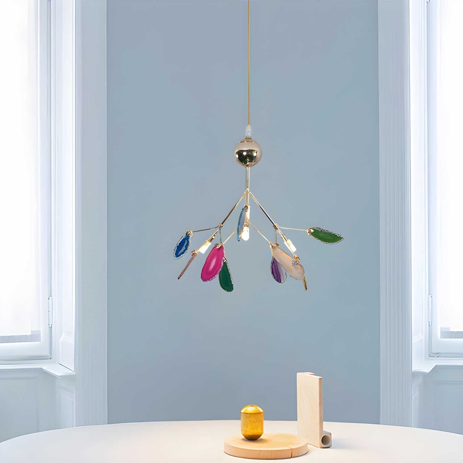 Agate Flake Chandelier - Blowlighting