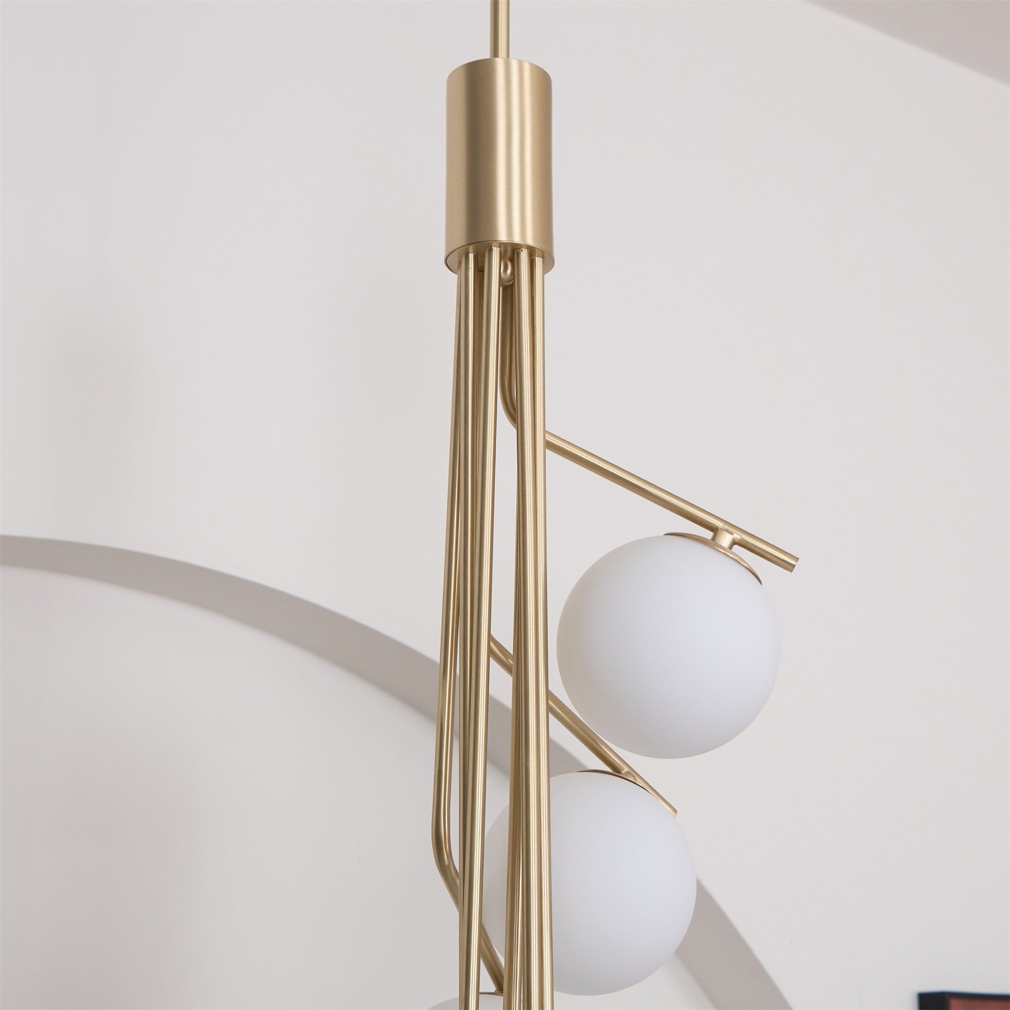 Ageet Modern Minimalist Glass Pendant Light - Lamp Copper