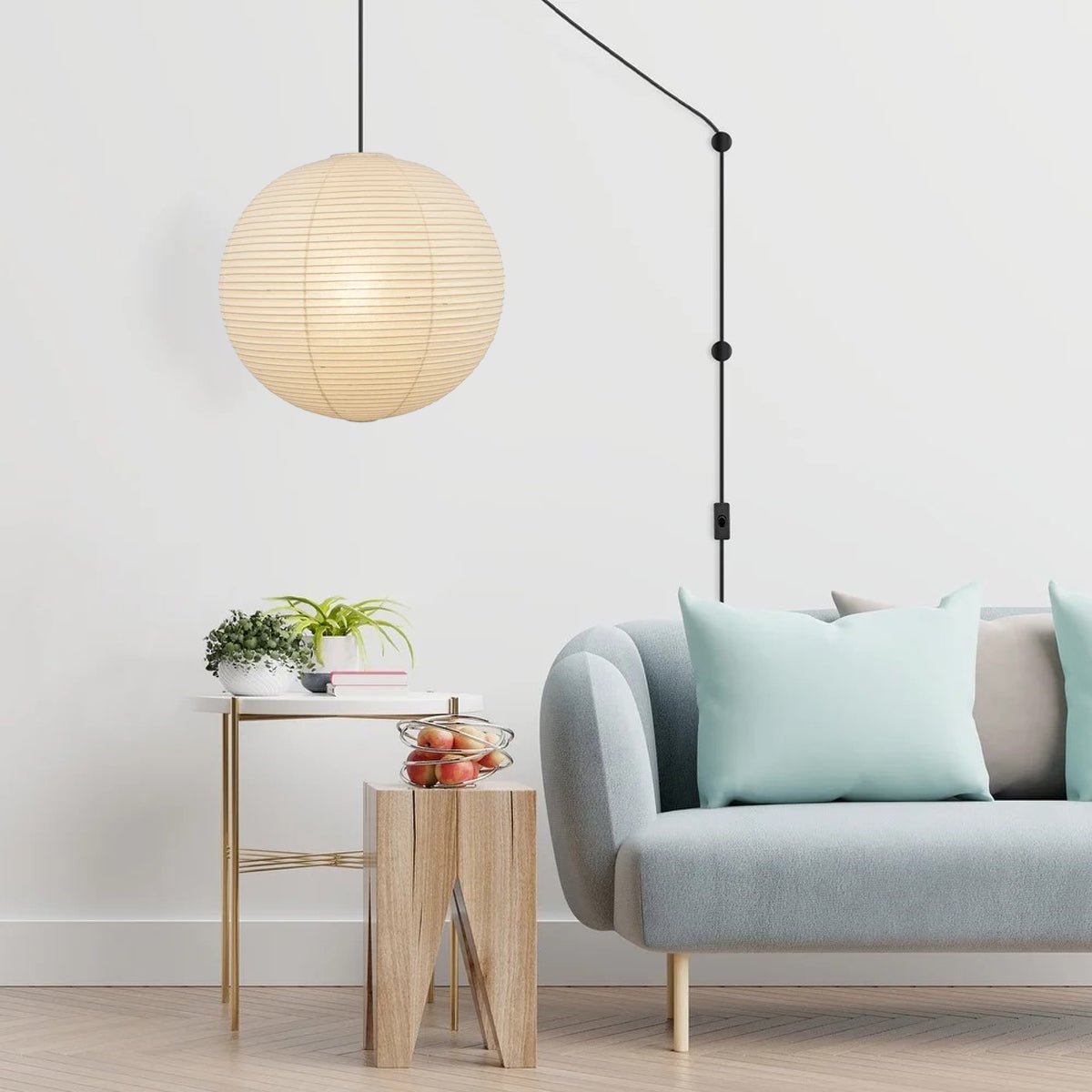Akari A Pendant Swag Light - Blowlighting