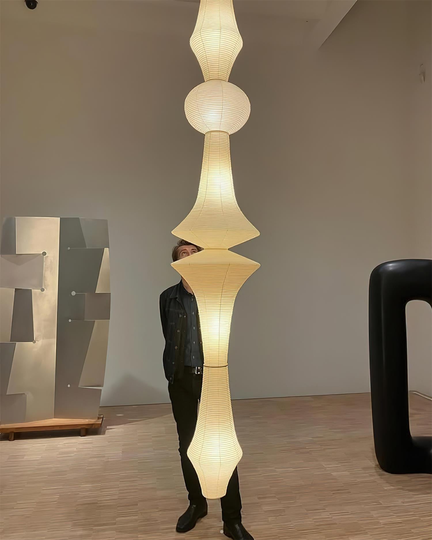 Zyora Sculptural Paper Pendant Lamp - Letslighting