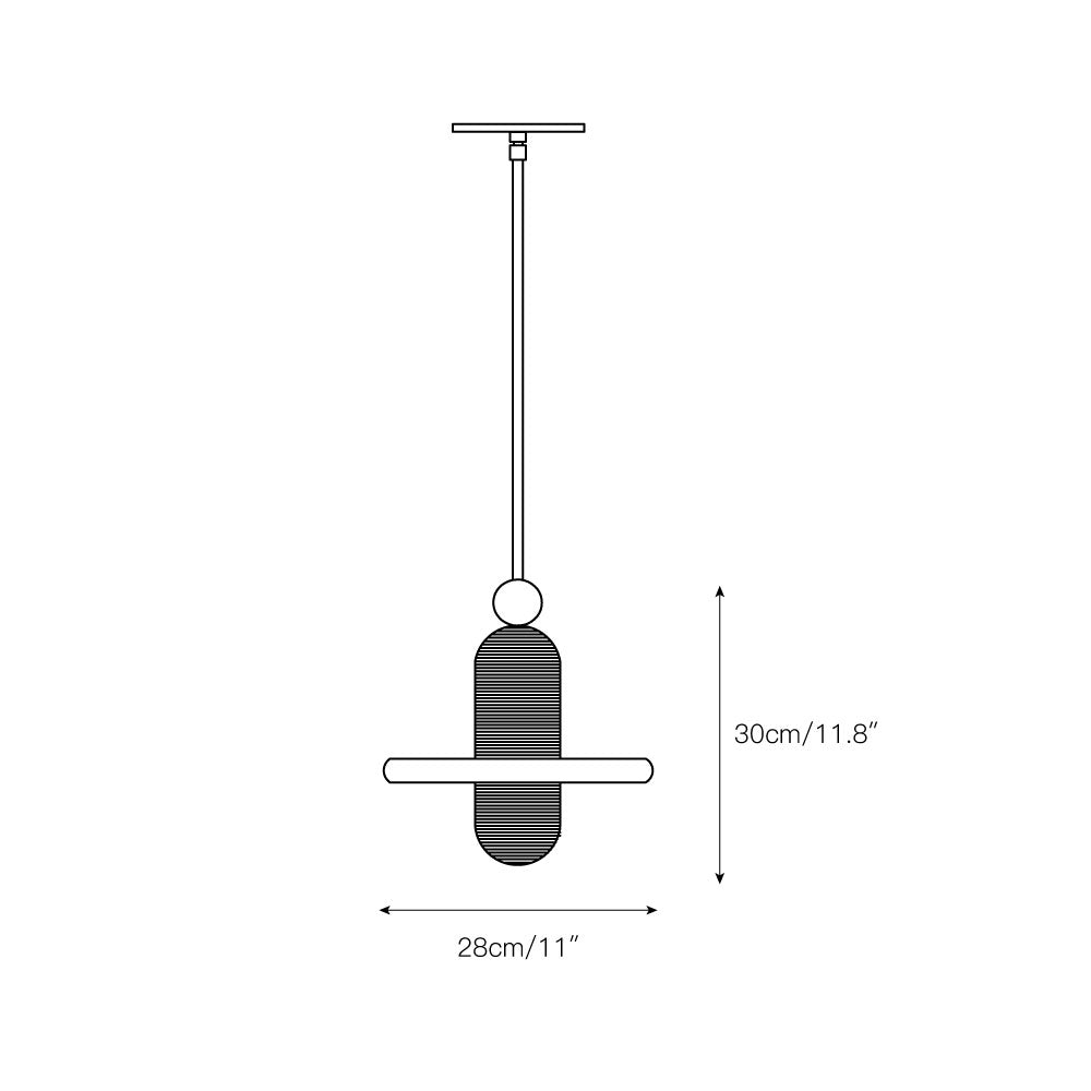 Ildvuvye Individual Creativity Comet Metal Pendant Lamp - Lamp Copper