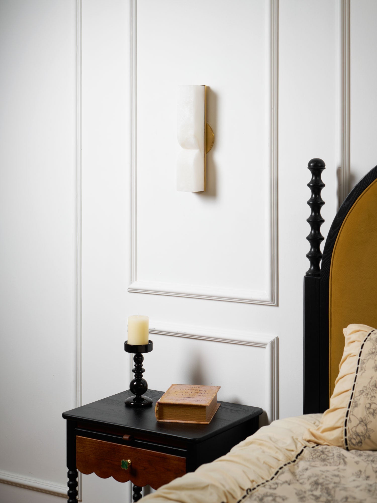 Lunaris Alabaster Rectangular Wall Lamp - Letslighting