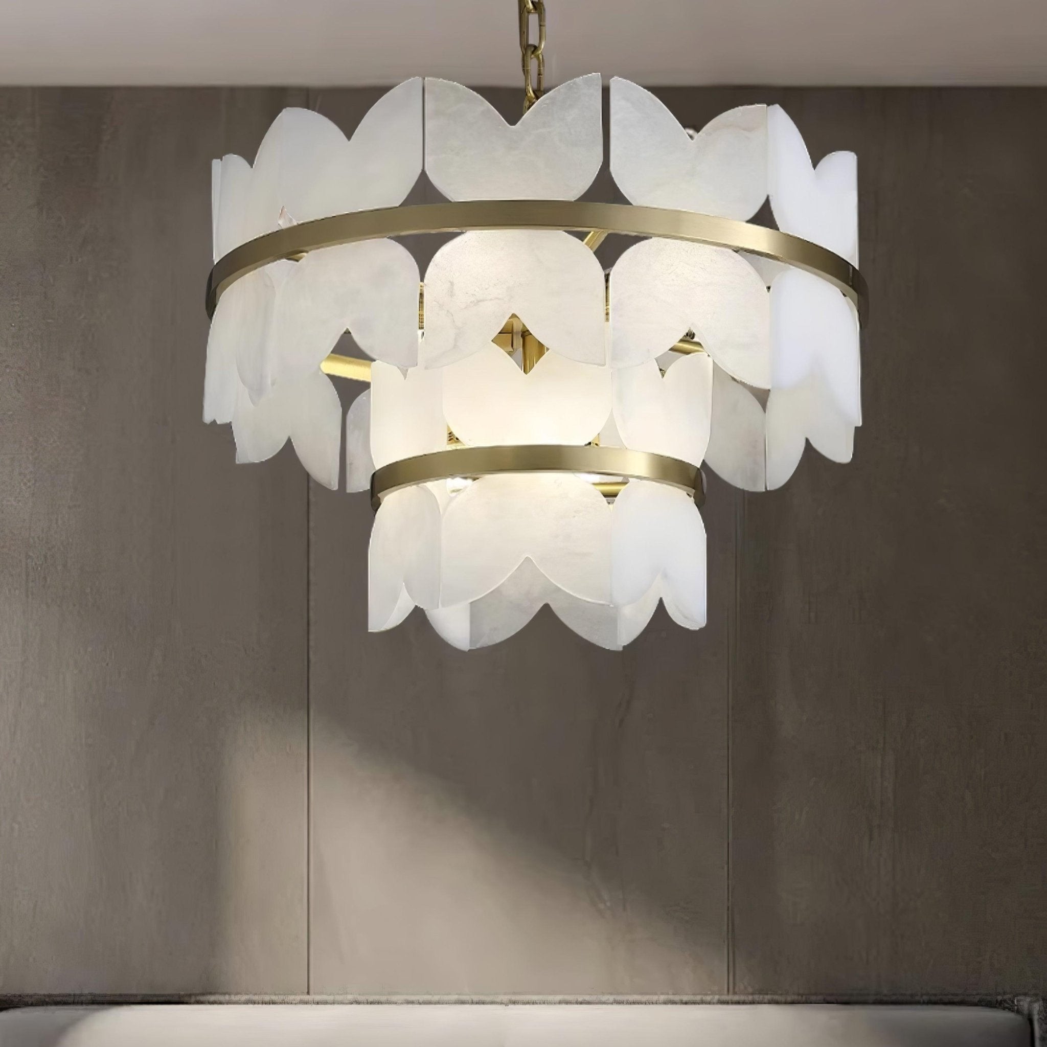 Seraphina Vintage Alabaster Chandelier - Letslighting