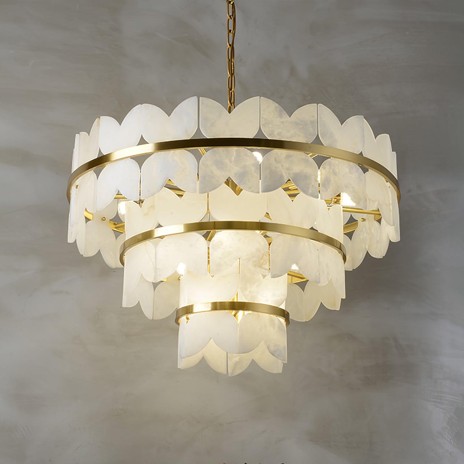 Seraphina Vintage Alabaster Chandelier - Letslighting