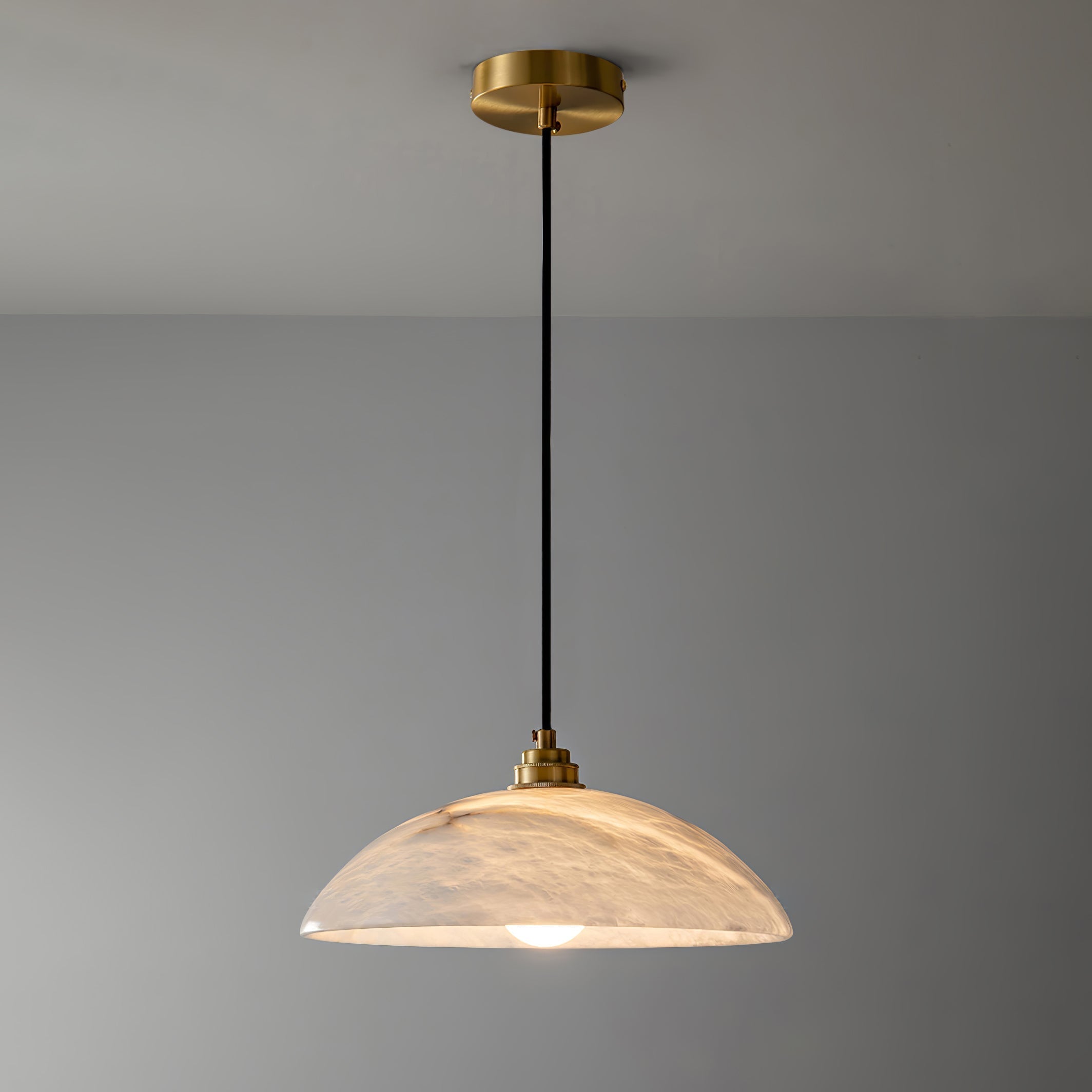 Nerea Minimalist Alabaster Pendant Light - Blowlighting