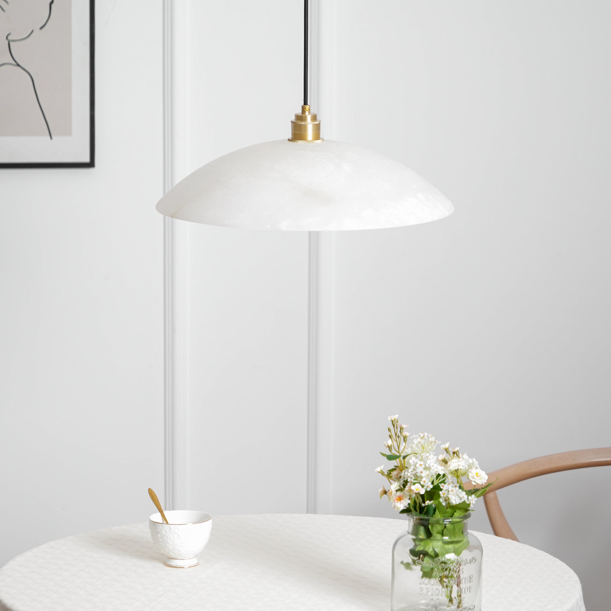 Orcariel Alabaster Pendant Light - Letslighting