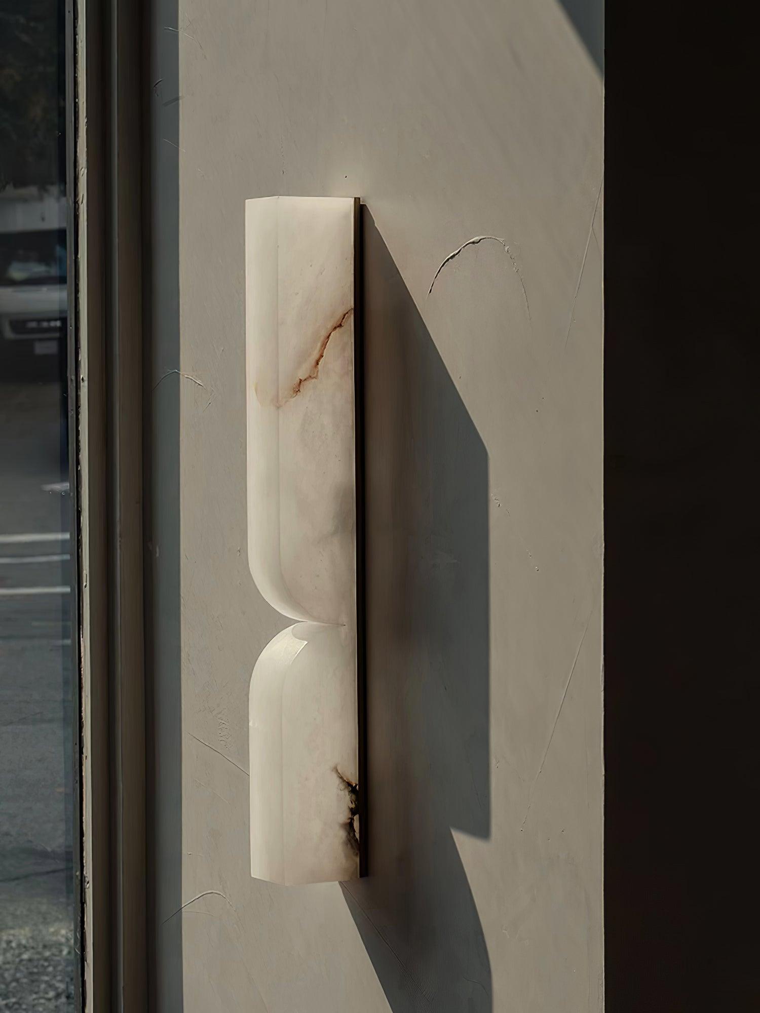 Lunaris Alabaster Rectangular Wall Lamp - Letslighting