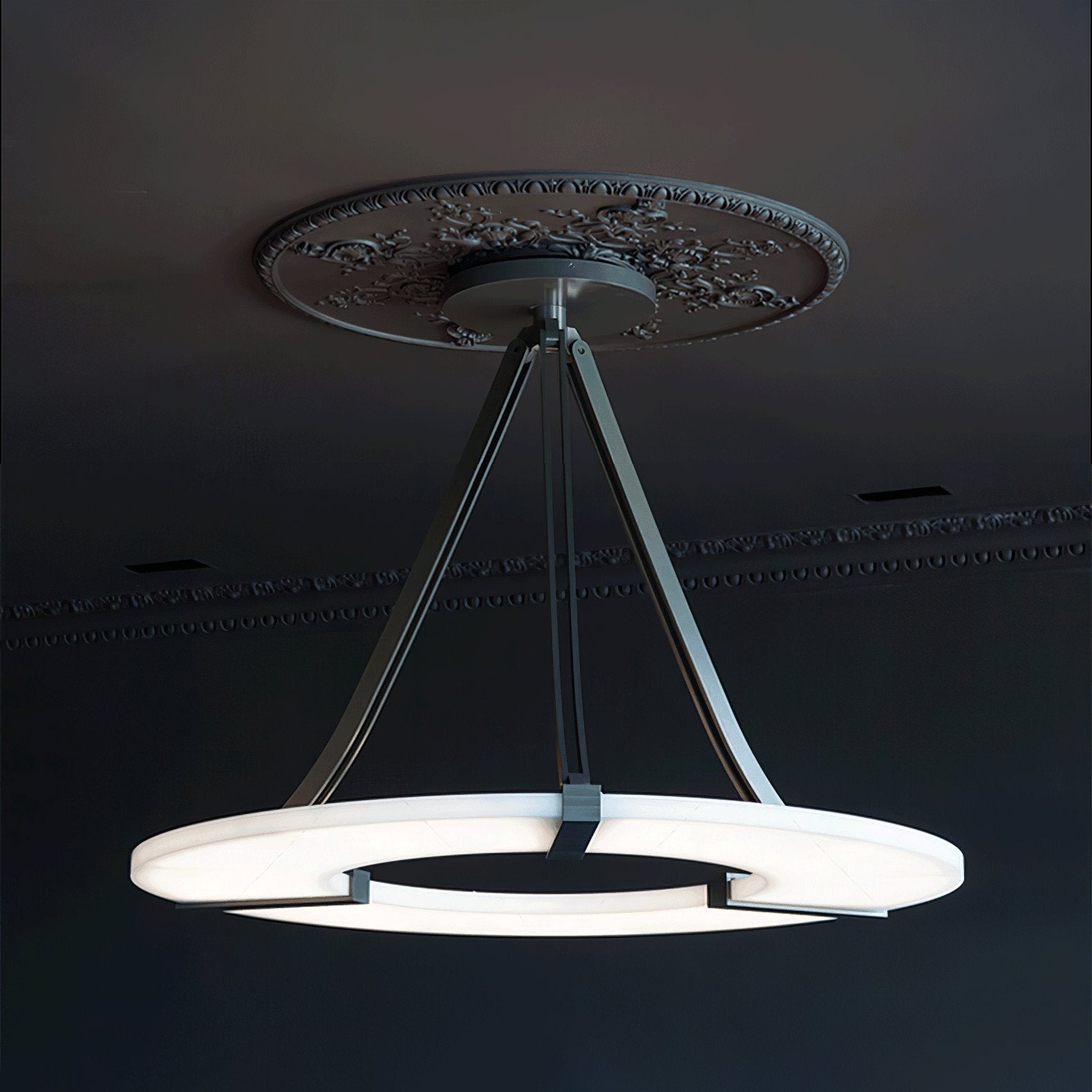 Althea Alabaster Ring Pendant Light Chandelier - Letslighting