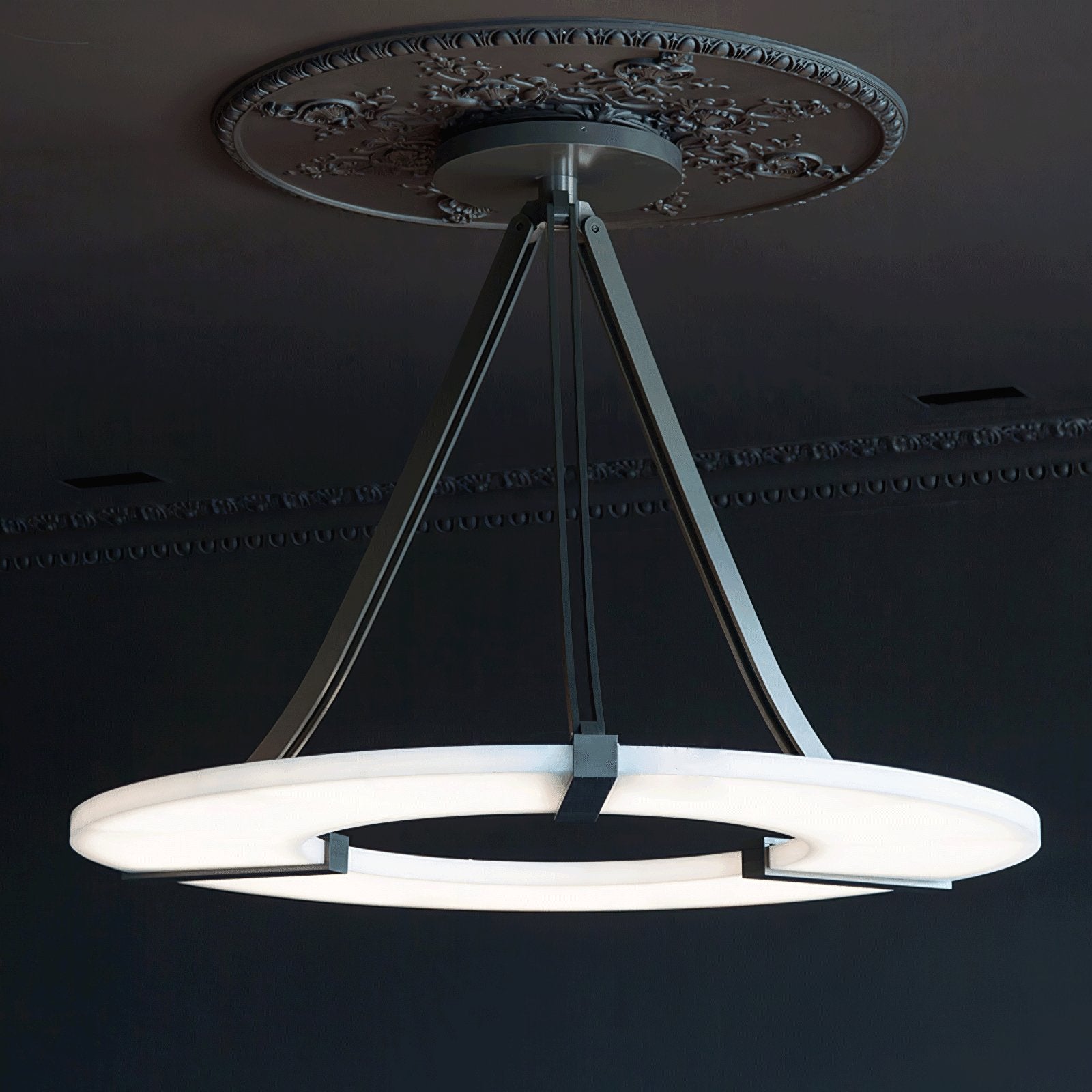 Althea Alabaster Ring Pendant Light Chandelier - Letslighting