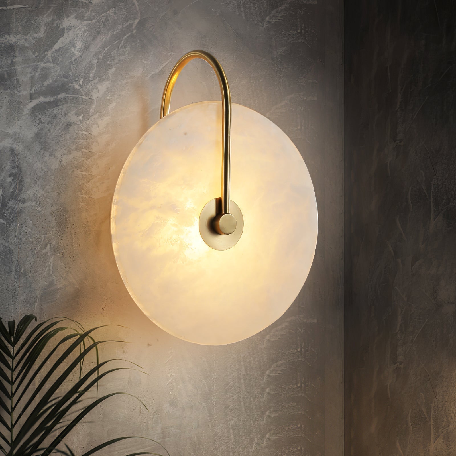 Elaris Alabaster Globe Wall Lamp - Blowlighting