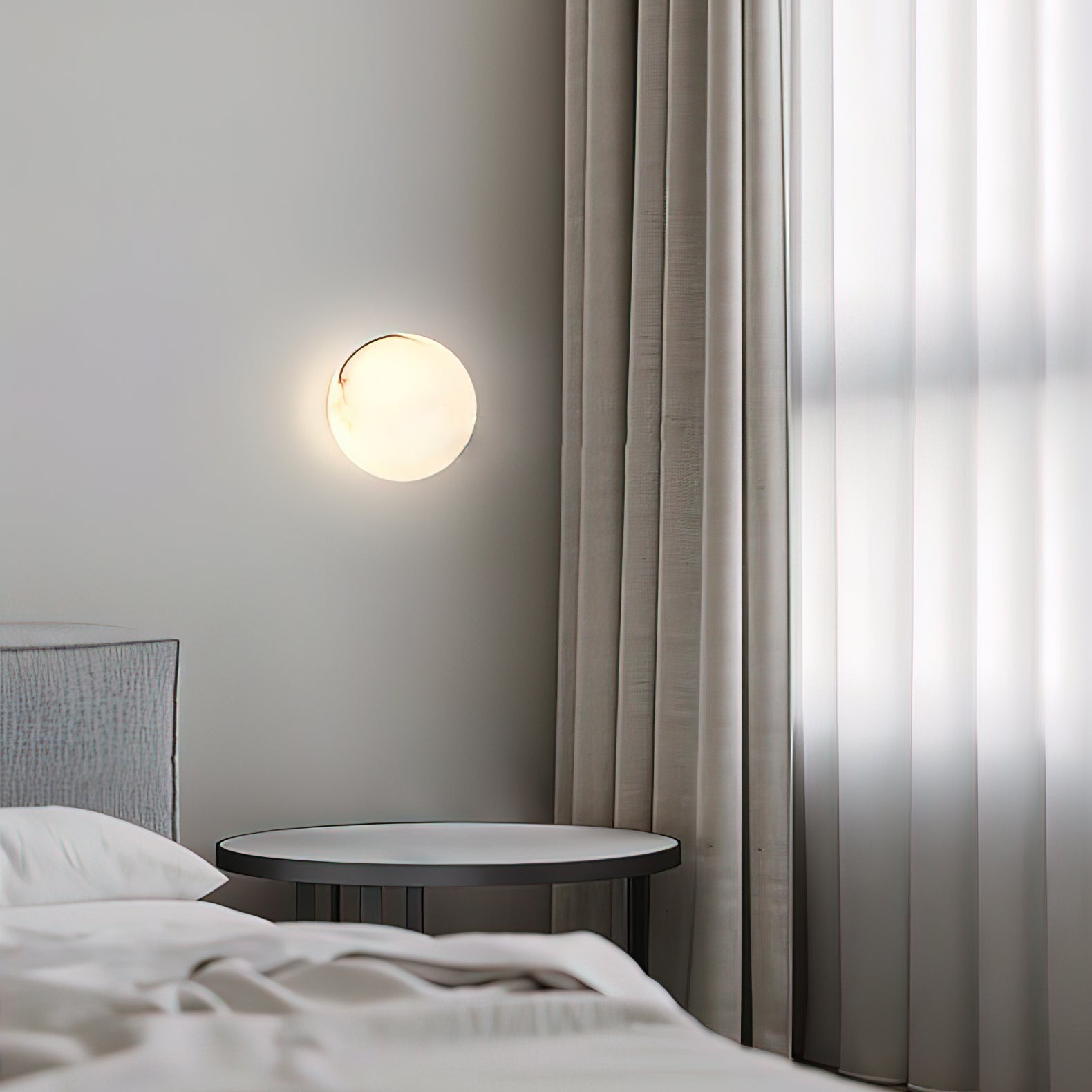 Vevinir Alabaster Globe Wall Light - Letslighting