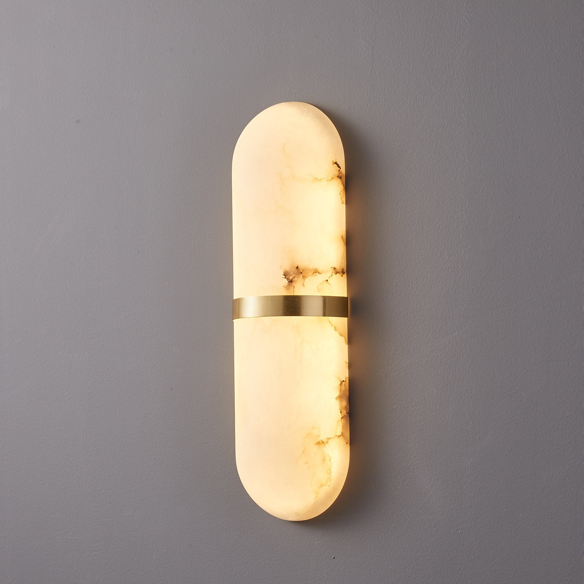 Ostruvyd Luxury Pill Alabaster Wall Lamp - Lamp Copper