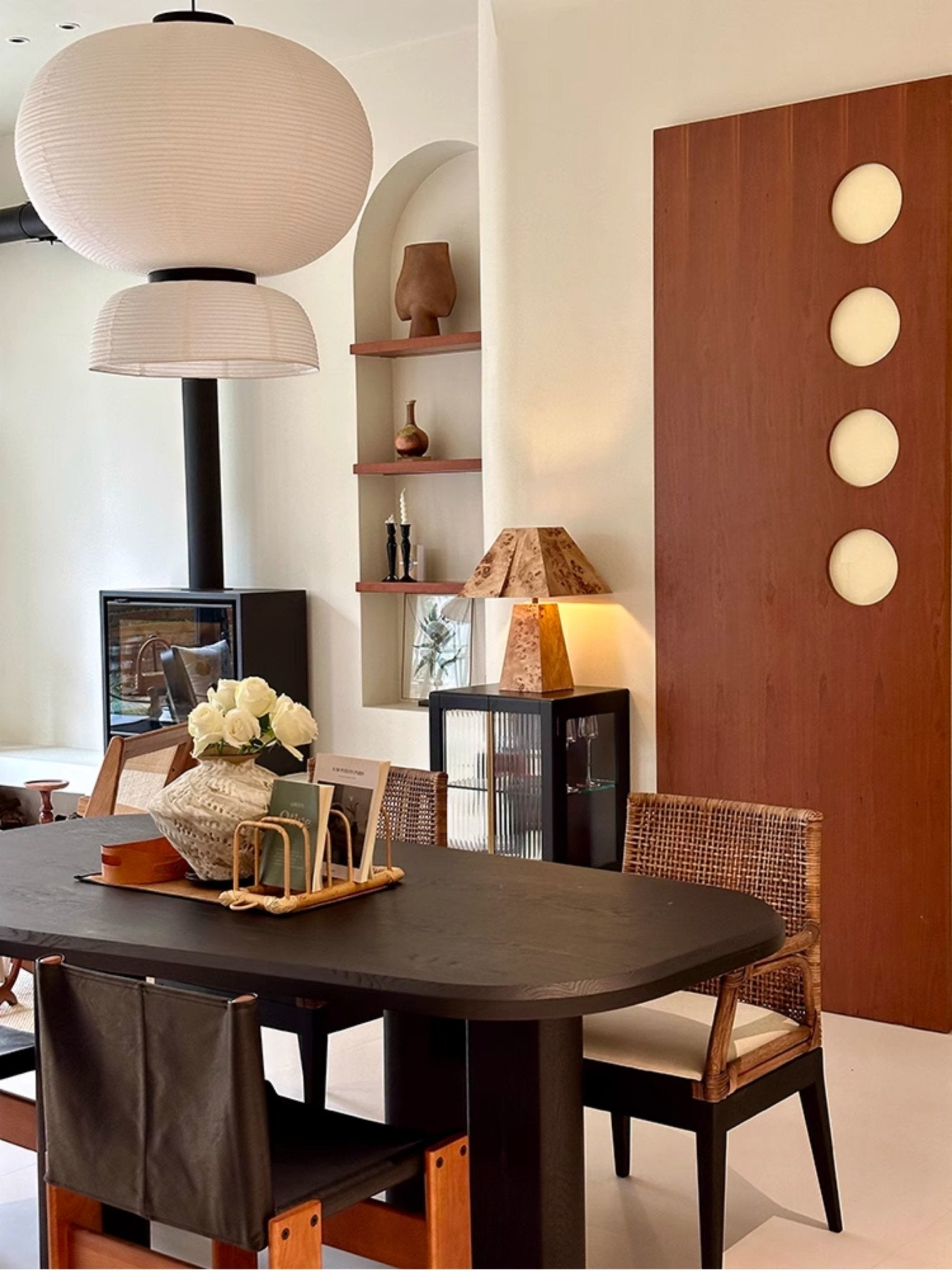 Alder Lampe de Table Élégante Minimaliste en Bois